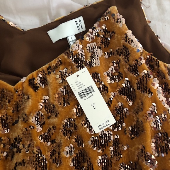 anthropologie velvet tank with sequin details nwt - Picture 5 of 9